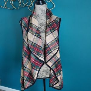 Tarten Plaid Vest Blazer Size L